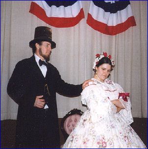 Max and Donna Daniels portray Abraham and Mary Lincoln