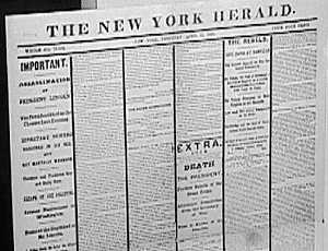 New York Herald Newspaper Original